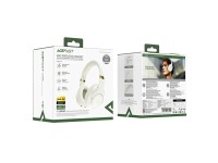 Fones de ouvido supra-auriculares Acefast H4 ANC sem fio Bluetooth 5.3 IPX4 - Bege Fones de ouvido supra-auriculares Acefast H4 ANC sem fio Bluetooth 5.3 IPX4 - Bege