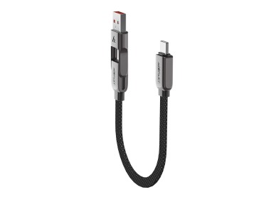 Acefast C13-05 USB-C - USB-A / USB-C Cable 480Mb/s 3A 0.2m - Black Acefast C13-05 USB-C - USB-A / USB-C Cable 480Mb/s 3A 0.2m - Black