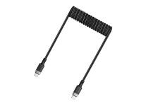 Acefast C14-03 USB-C - USB-C Spring Cable 480Mb/s 3A 1.2m - Black Acefast C14-03 USB-C - USB-C Spring Cable 480Mb/s 3A 1.2m - Black