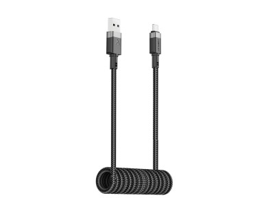 Acefast C14-04 USB-A - USB-C Cable Spring 480Mb/s 3A 1.2m - Black Acefast C14-04 USB-A - USB-C Cable Spring 480Mb/s 3A 1.2m - Black