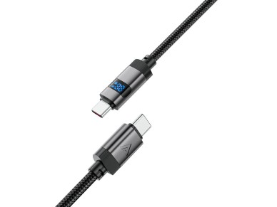 Acefast C15-03 USB-C - Cabo USB-C com DisplayPort 480Mb/s 60W 1,2m - Preto Acefast C15-03 USB-C - Cabo USB-C com DisplayPort 480Mb/s 60W 1,2m - Preto