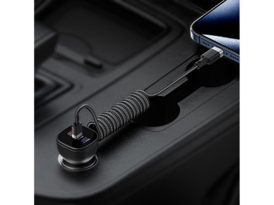 Acefast C14-04 USB-A - USB-C Cable Spring 480Mb/s 3A 1.2m - Black Acefast C14-04 USB-A - USB-C Cable Spring 480Mb/s 3A 1.2m - Black