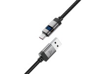 Cable USB-A - USB-C Acefast C15-04 con pantalla, 480 Mb/s, 66 W, 1,2 m - Negro Cable USB-A - USB-C Acefast C15-04 con pantalla, 480 Mb/s, 66 W, 1,2 m - Negro