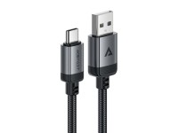 Cabo Acefast C20-04 USB-A para USB-C 480Mb/s 3A 1,2m - Preto Cabo Acefast C20-04 USB-A para USB-C 480Mb/s 3A 1,2m - Preto