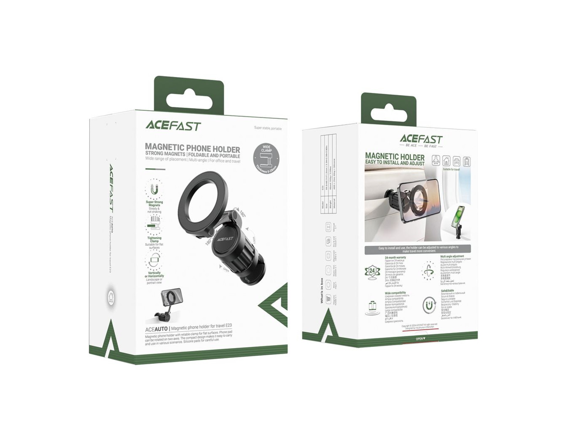 Soporte magnético para teléfono Acefast E23 - Negro
