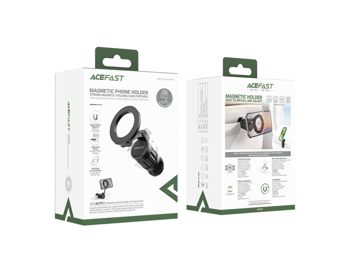 Soporte magnético para teléfono Acefast E23 - Negro