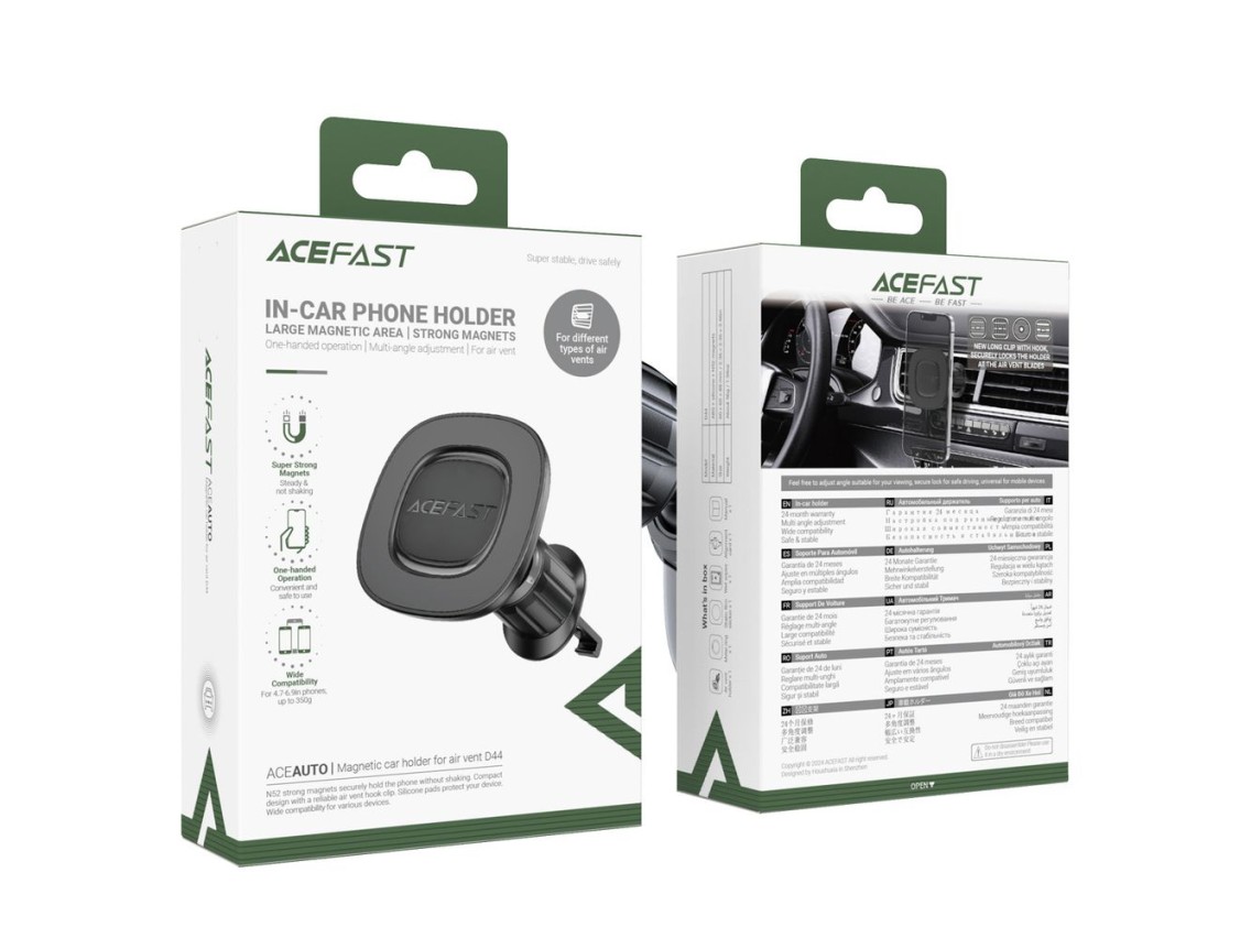 Soporte magnético para rejilla de ventilación Acefast D44 - negro