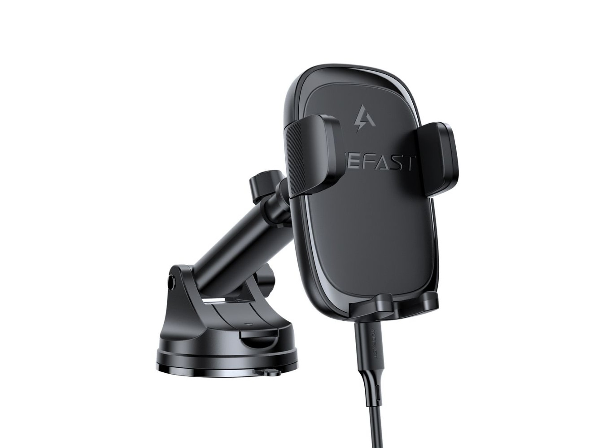 Acefast D49 Car Mount with Wireless Charger for Dashboard - Black