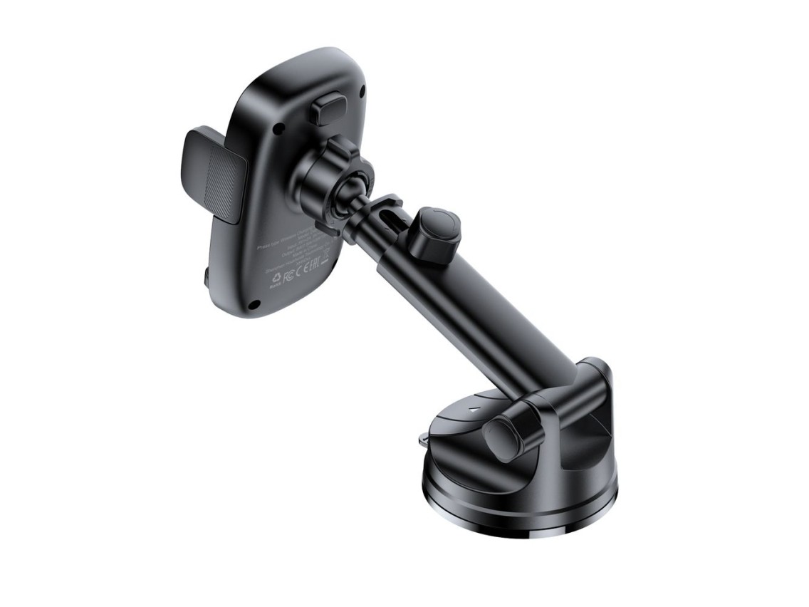 Soporte para coche Acefast D49 con cargador inalámbrico para salpicadero - Negro