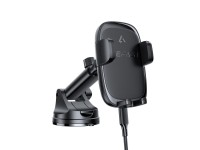 Soporte para coche Acefast D49 con cargador inalámbrico para salpicadero - Negro Soporte para coche Acefast D49 con cargador inalámbrico para salpicadero - Negro