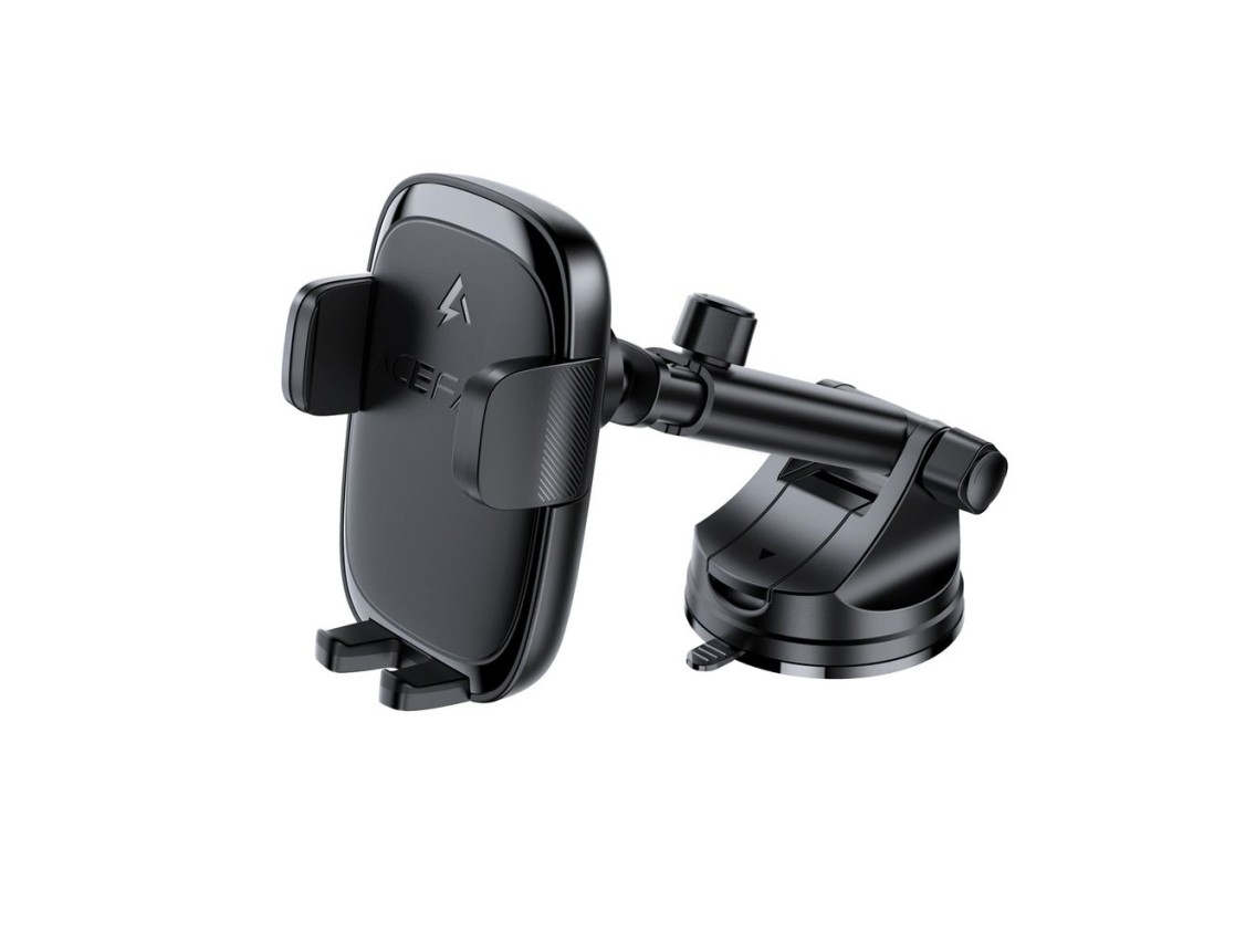 Soporte para coche Acefast D49 con cargador inalámbrico para salpicadero - Negro