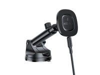Soporte magnético para salpicadero Acefast D47 con cargador inalámbrico - Negro Soporte magnético para salpicadero Acefast D47 con cargador inalámbrico - Negro