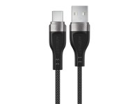 Cable Acefast C11-04 USB-A - USB-C 3A de 1,2 m con trenzado magnético - Negro Cable Acefast C11-04 USB-A - USB-C 3A de 1,2 m con trenzado magnético - Negro