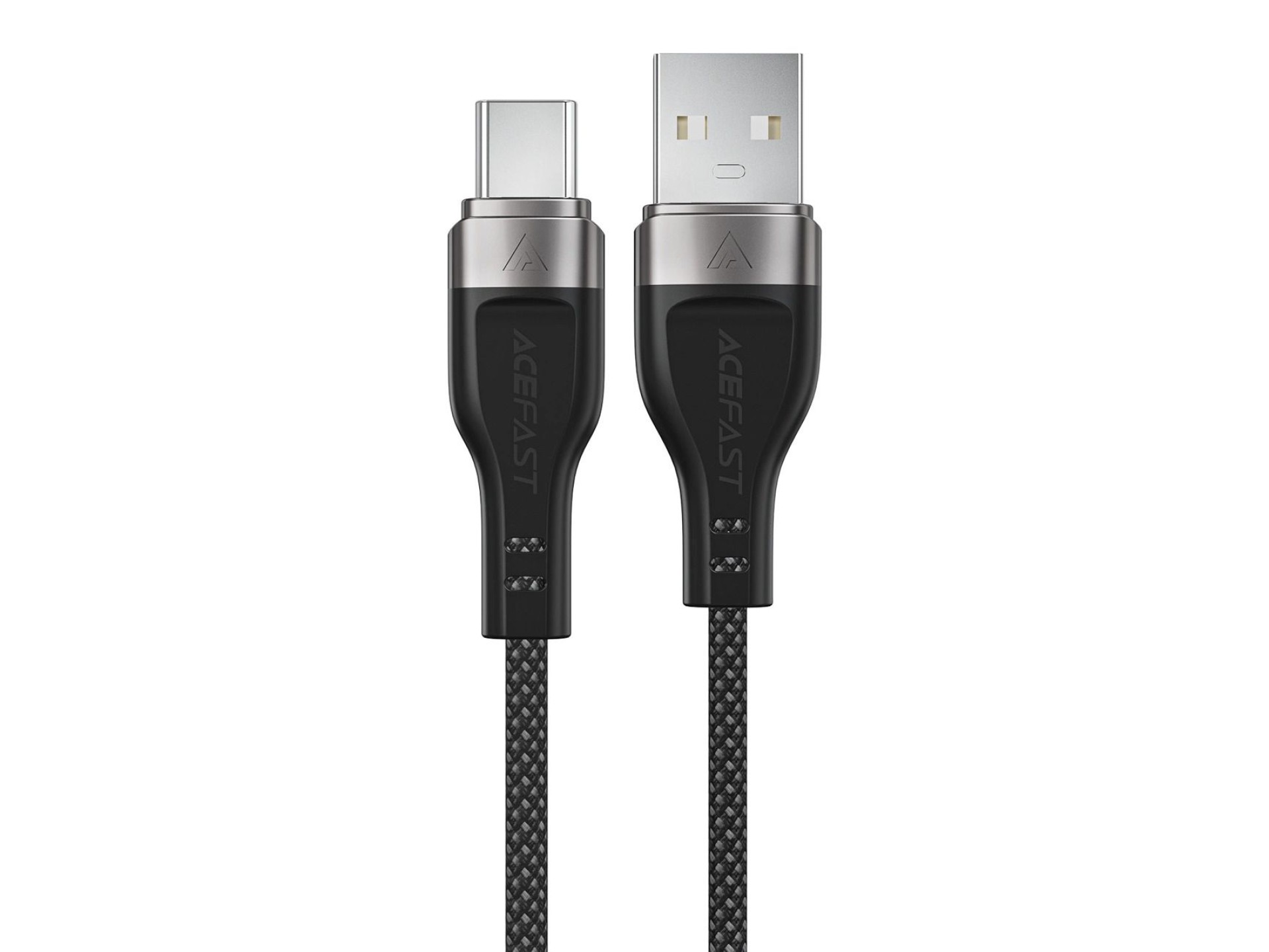 Cable Acefast C11-04 USB-A - USB-C 3A de 1,2 m con trenzado magnético - Negro