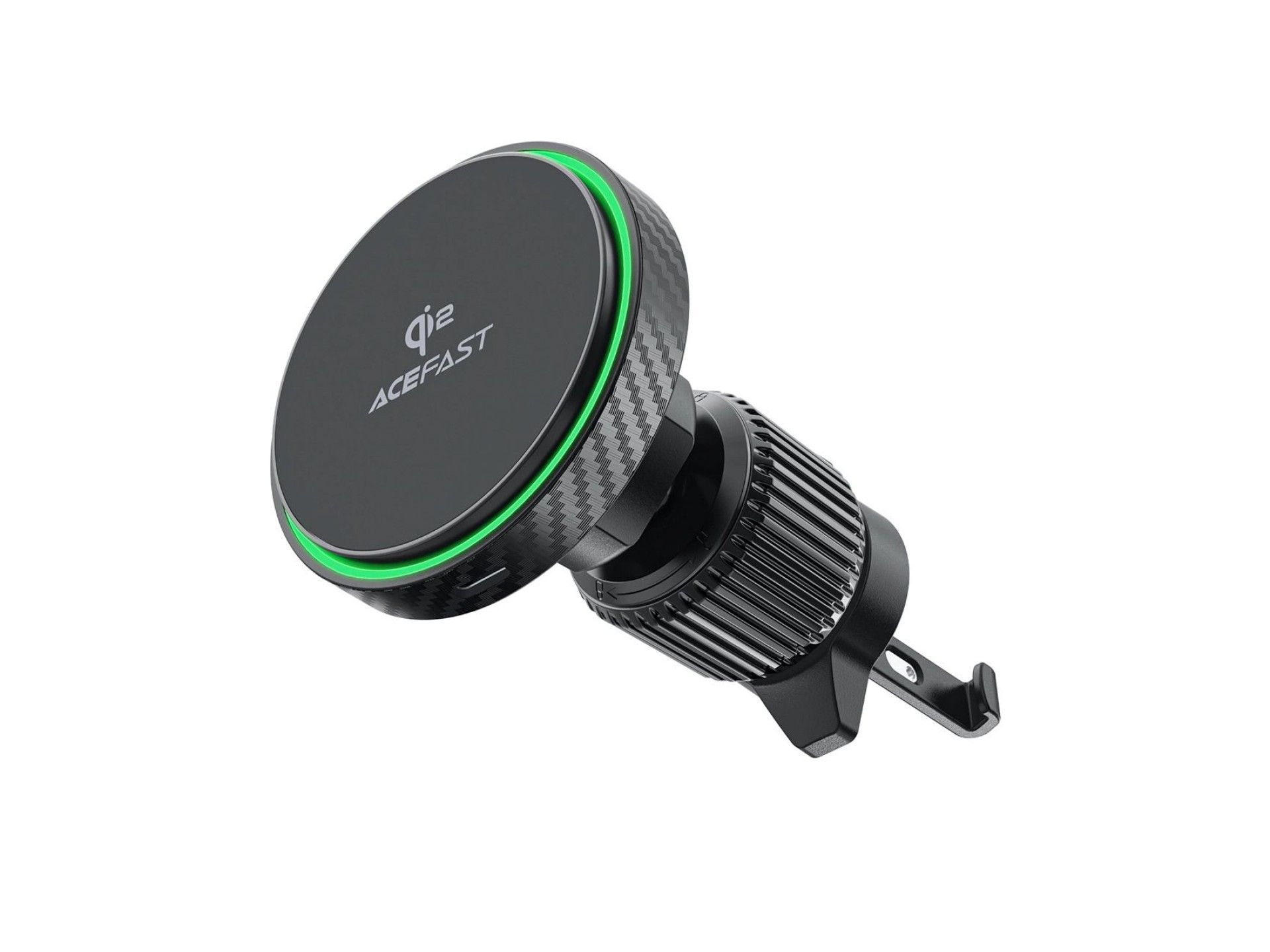 Suporte veicular Acefast D33 com carregador magnético Qi2 de 15 W para saída de ar - Preto