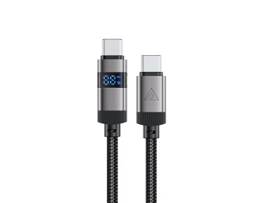 Acefast C15-03 USB-C - Cabo USB-C com DisplayPort 480Mb/s 60W 1,2m - Preto Acefast C15-03 USB-C - Cabo USB-C com DisplayPort 480Mb/s 60W 1,2m - Preto