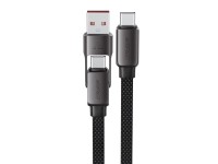 Cable USB-C Acefast C13-05 - USB-A / USB-C 480Mb/s 3A 0.2m - Negro Cable USB-C Acefast C13-05 - USB-A / USB-C 480Mb/s 3A 0.2m - Negro