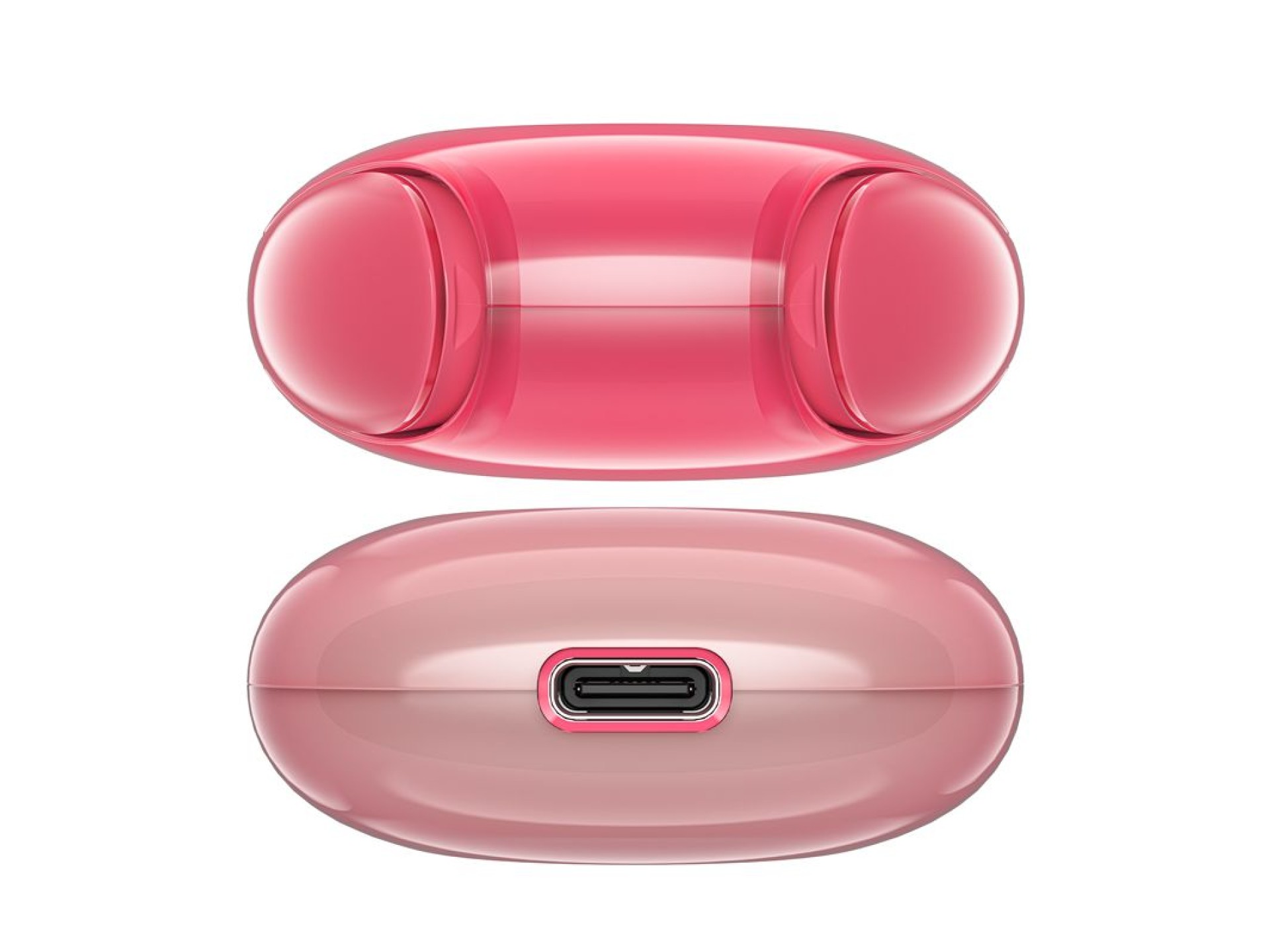 Fones de ouvido intra-auriculares sem fio Acefast T9 Bluetooth 5.3 - vermelho