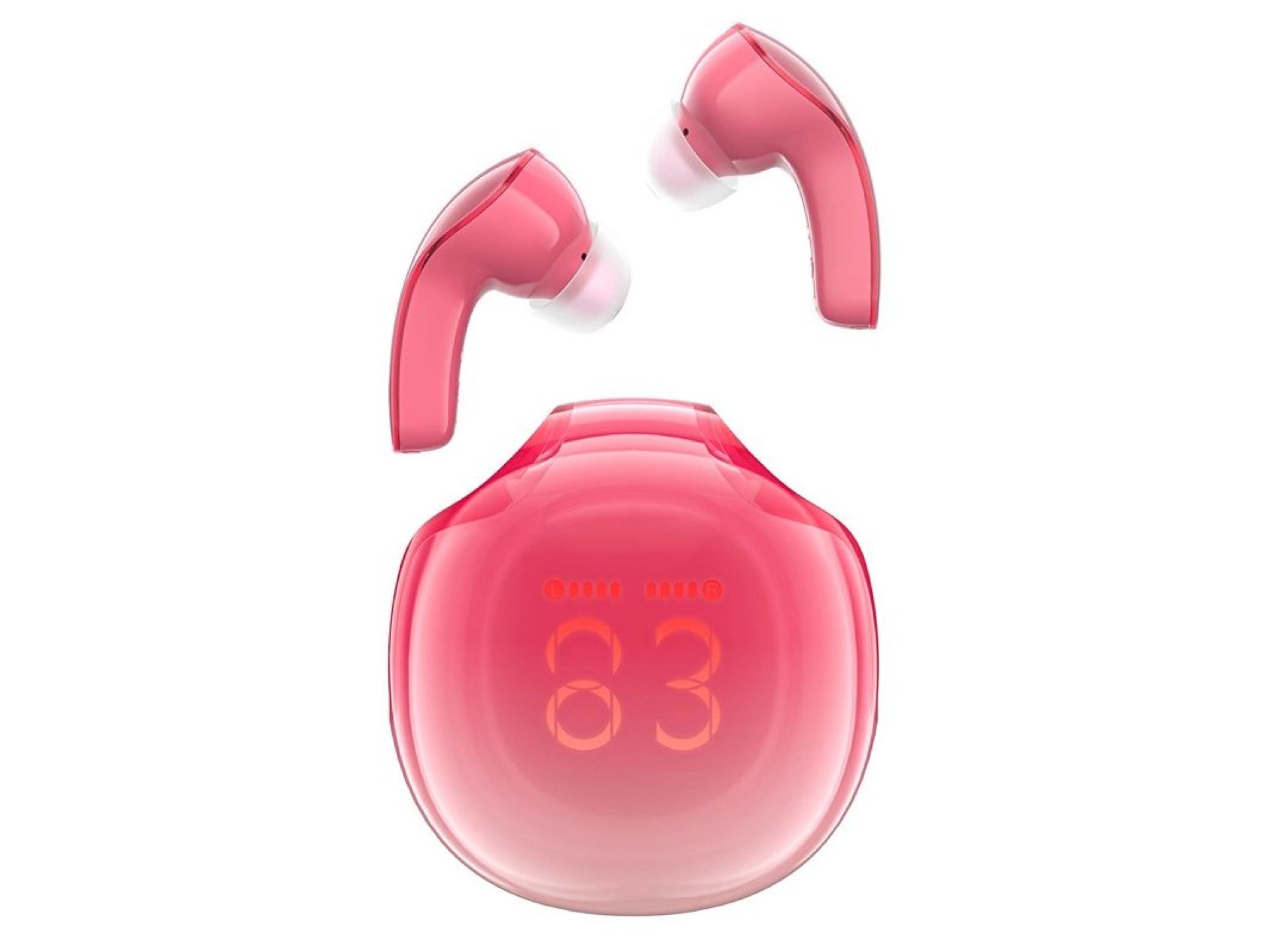 Auriculares inalámbricos intrauditivos Acefast T9 Bluetooth 5.3 - rojos