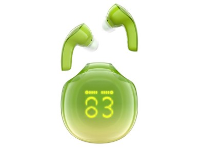 Fones de ouvido intra-auriculares sem fio Acefast T9 Bluetooth 5.3 - verde