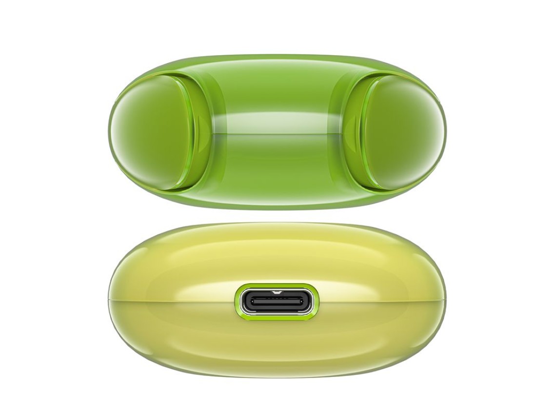 Fones de ouvido intra-auriculares sem fio Acefast T9 Bluetooth 5.3 - verde