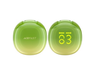 Fones de ouvido intra-auriculares sem fio Acefast T9 Bluetooth 5.3 - verde
