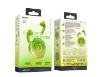 Fones de ouvido intra-auriculares sem fio Acefast T9 Bluetooth 5.3 - verde Fones de ouvido intra-auriculares sem fio Acefast T9 Bluetooth 5.3 - verde