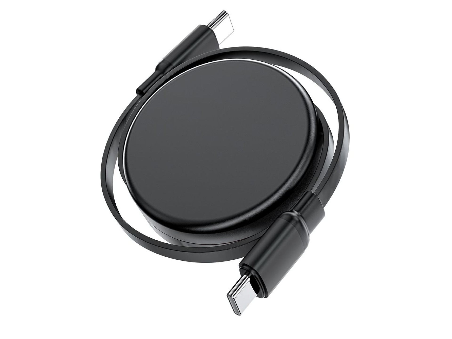 Acefast C13-03 USB-C - Cabo USB-C retrátil de 60 W - Preto