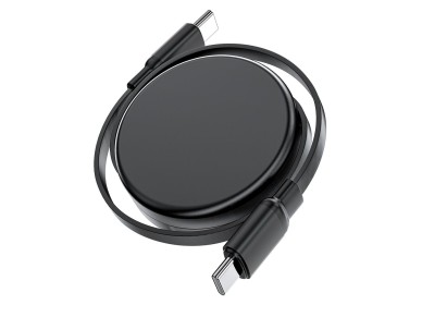 Acefast C13-03 USB-C - USB-C 60W Cable Retractable - Black Acefast C13-03 USB-C - USB-C 60W Cable Retractable - Black