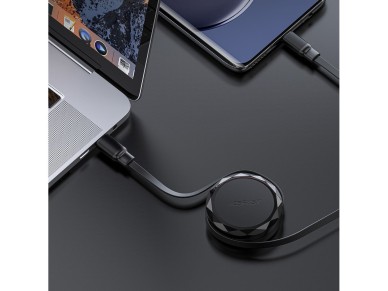 Acefast C13-03 USB-C - USB-C 60W Cable Retractable - Black Acefast C13-03 USB-C - USB-C 60W Cable Retractable - Black
