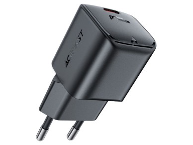 Acefast A73 Mini PD 20W GaN USB-C wall charger - black Acefast A73 Mini PD 20W GaN USB-C wall charger - black