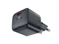 Acefast A77 Mini PD 30W GaN USB-C wall charger - black Acefast A77 Mini PD 30W GaN USB-C wall charger - black