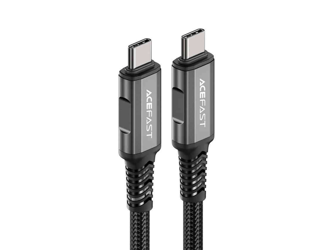 Acefast C1-09 USB-C / USB-C USB4 PD3.1 cable 5A 1m - gray-black