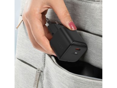 Cargador de pared Acefast A77 Mini PD de 30 W GaN USB-C - negro Cargador de pared Acefast A77 Mini PD de 30 W GaN USB-C - negro