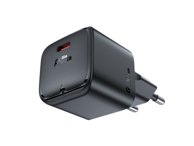 Acefast A77 Mini PD 30W GaN USB-C wall charger - black Acefast A77 Mini PD 30W GaN USB-C wall charger - black