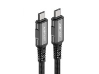 Acefast C1-09 USB-C / USB-C USB4 PD3.1 cable 5A 1m - gray-black Acefast C1-09 USB-C / USB-C USB4 PD3.1 cable 5A 1m - gray-black