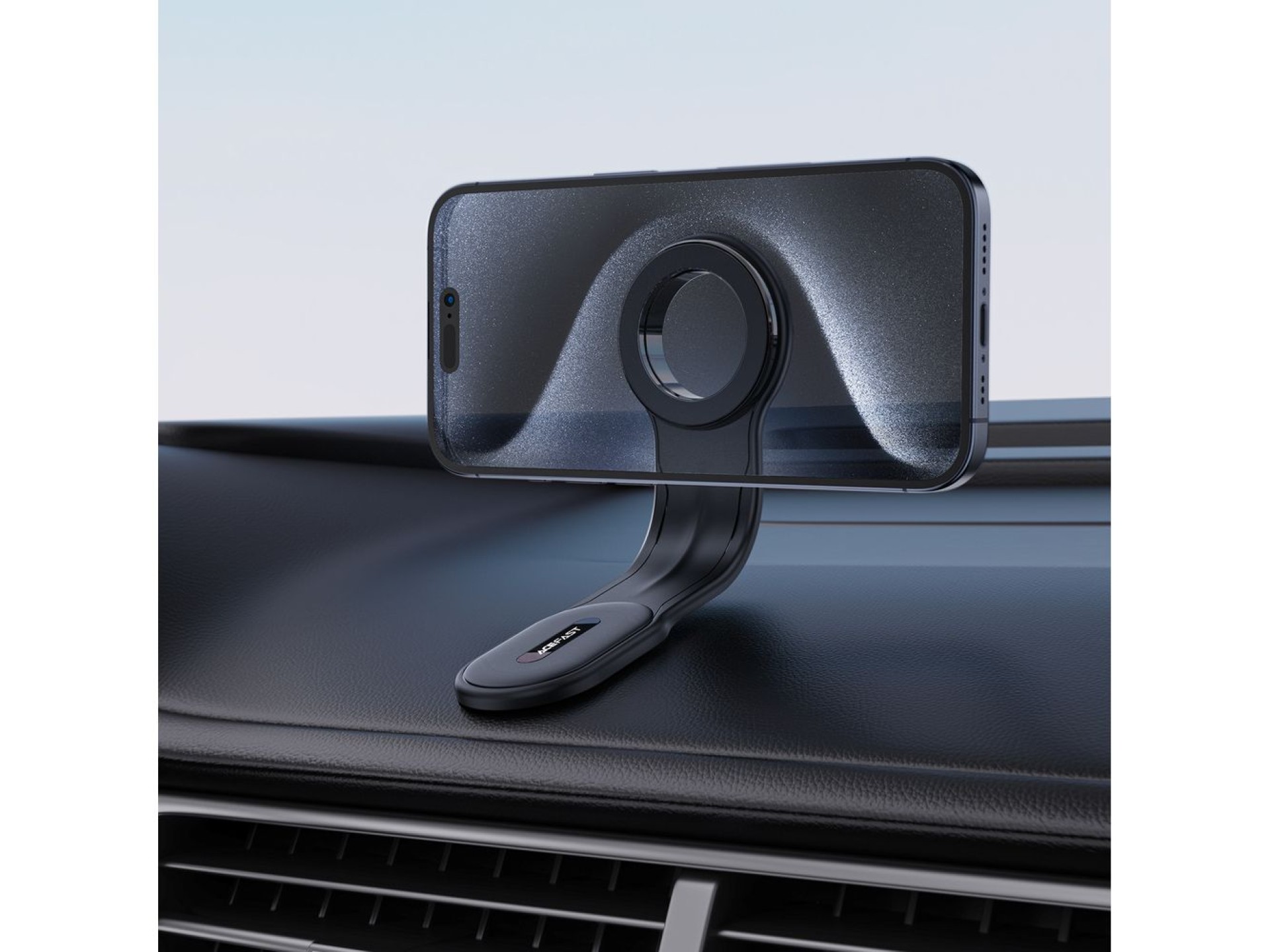 Soporte magnético para coche Acefast D19 para el habitáculo - negro