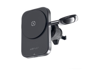 Soporte para coche Acefast D18 con cargador inductivo MagSafe/Qi + cable USB-A a USB-C - negro Soporte para coche Acefast D18 con cargador inductivo MagSafe/Qi + cable USB-A a USB-C - negro