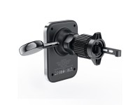 Acefast D18 car holder with MagSafe / Qi inductive charger + USB-A USB-C cable - black