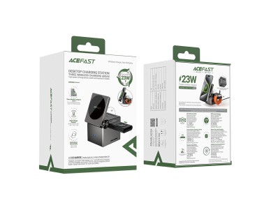 Acefast E18 Rubik's Cube 3 in 1 Inductive Charger - Black Acefast E18 Rubik's Cube 3 in 1 Inductive Charger - Black