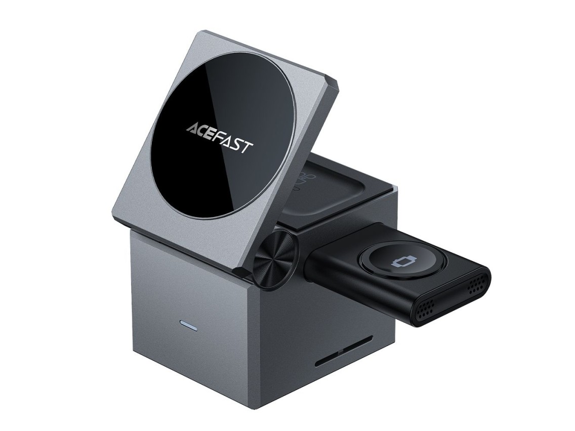 Acefast E18 Rubik's Cube 3 in 1 Inductive Charger - Black