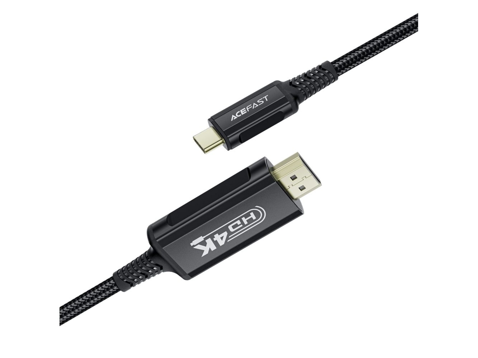 Cabo de vídeo Acefast C1 USB-C/HDMI 4K 60Hz HDR 1,8m - Preto