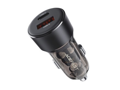 Cargador de coche Acefast B12 de 60 W USB-A / USB-C - negro