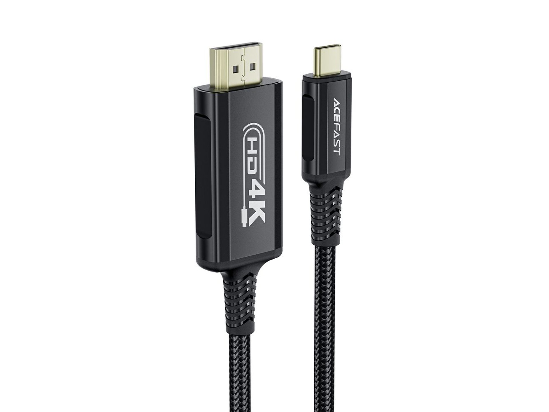 Cabo de vídeo Acefast C1 USB-C/HDMI 4K 60Hz HDR 1,8m - Preto