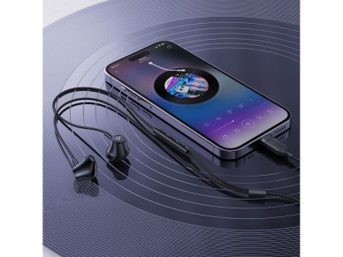Fones de ouvido intra-auriculares Acefast L2 com conector USB-C, microfone e controle remoto de 1,2 