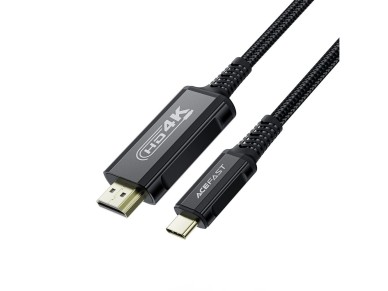 Cabo de v�deo Acefast C1 USB-C/HDMI 4K 60Hz HDR 1,8m - Preto