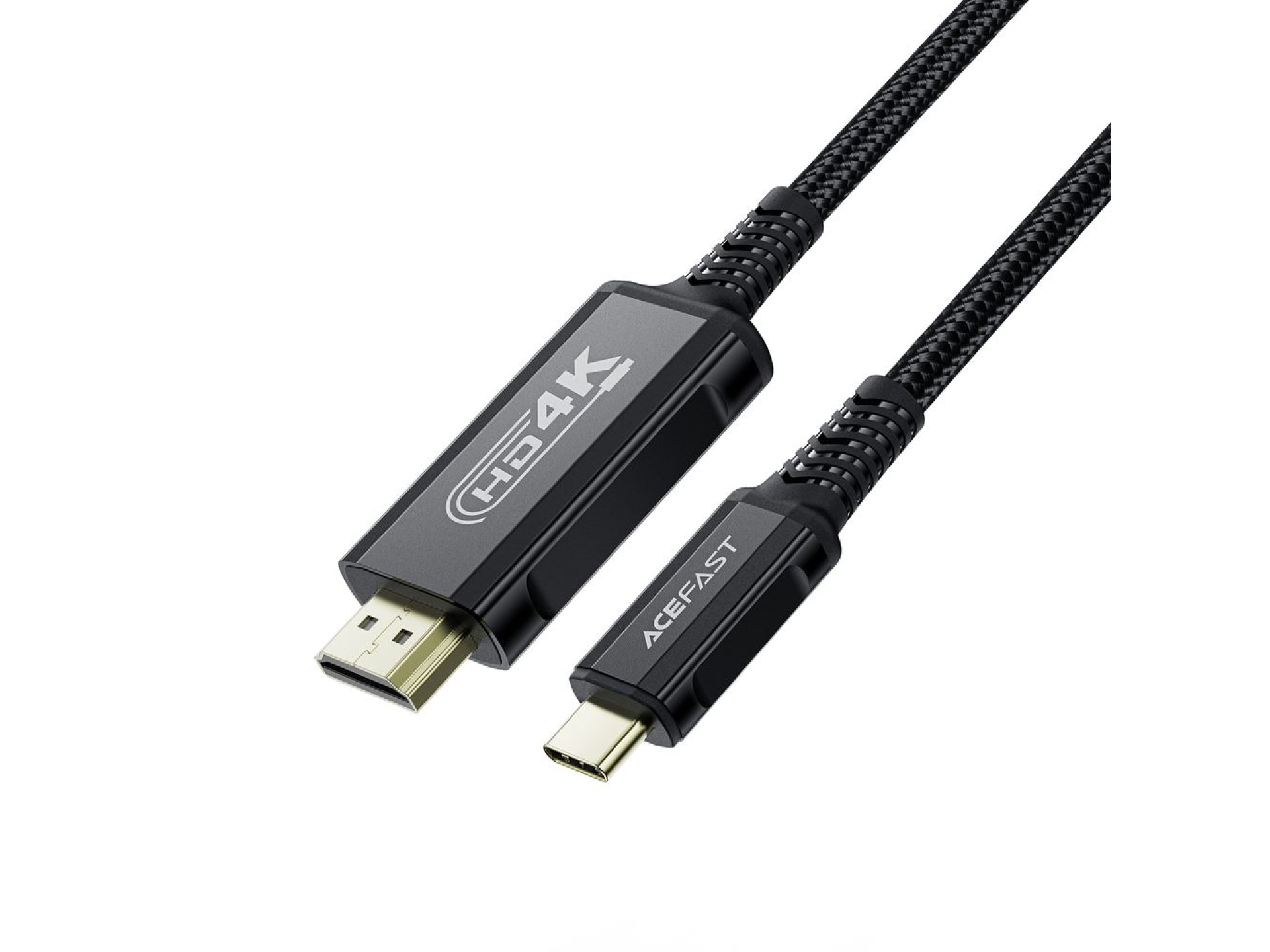 Cabo de vídeo Acefast C1 USB-C/HDMI 4K 60Hz HDR 1,8m - Preto