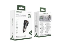 Carregador veicular Acefast B12 60W USB-A / USB-C - preto