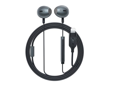 Fones de ouvido intra-auriculares Acefast L1 com conector Lightning, microfone e controle remoto de 