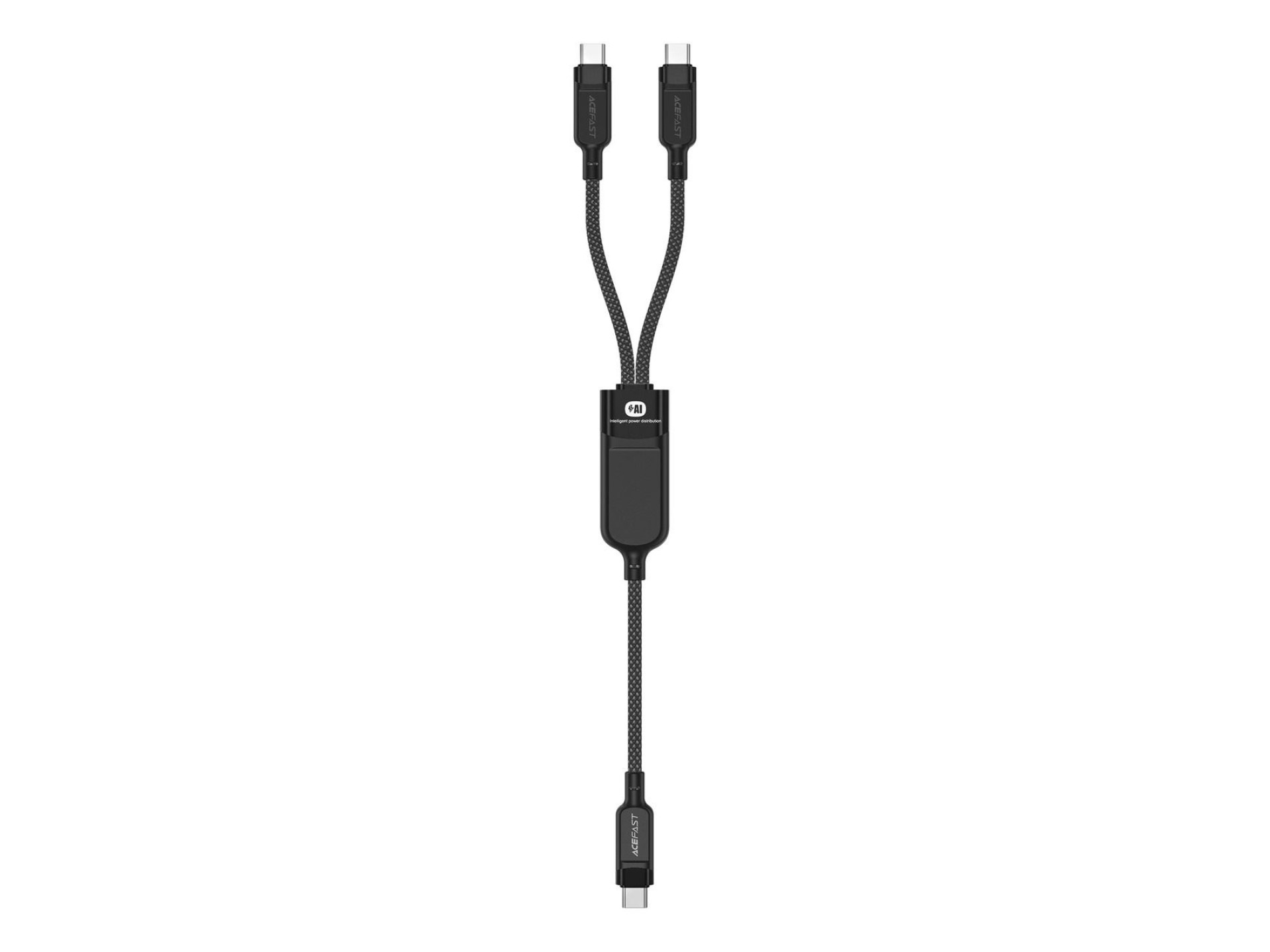 Acefast C5 USB-C - USB-C / USB-C 2in1 100W 480Mb/s cable - black